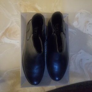 Franco Sarto Black Leather Ankle Boots